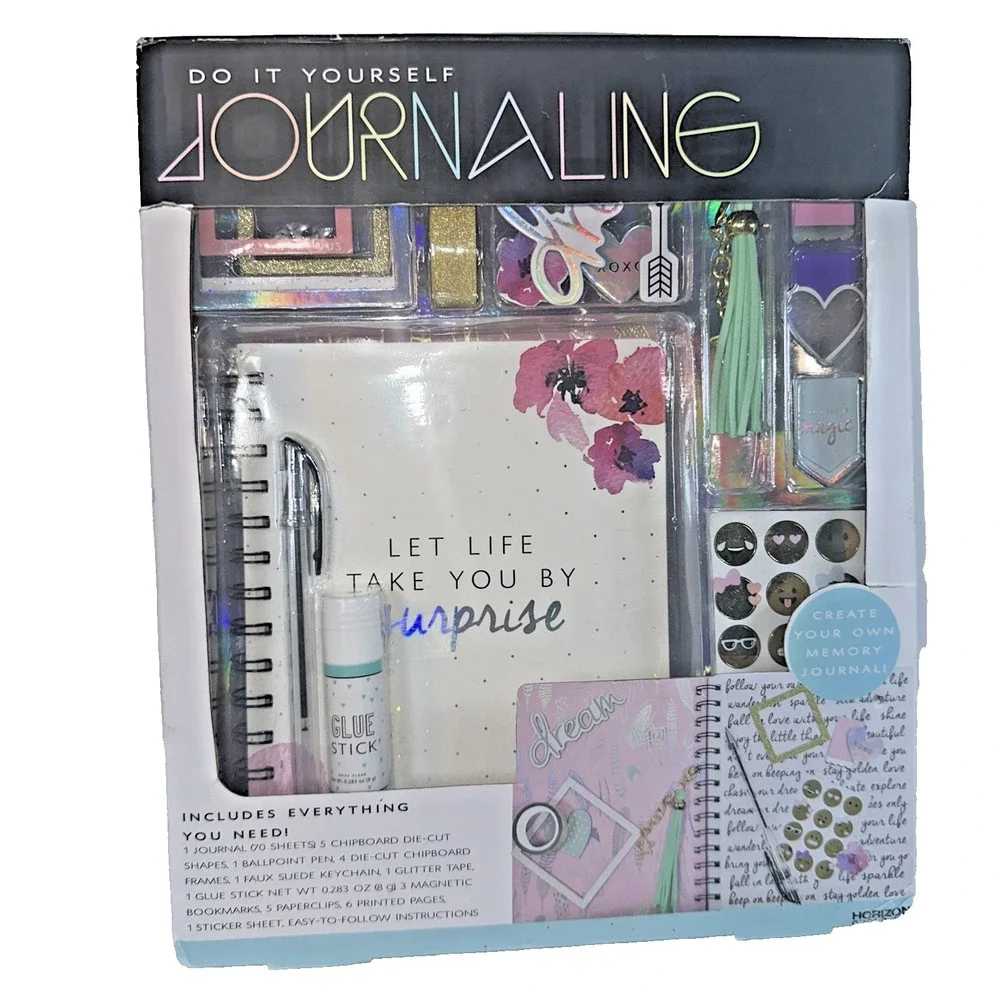 New Do It Yourself Journaling Create Memory Pen Frame Keychain Magnetic Bookmark